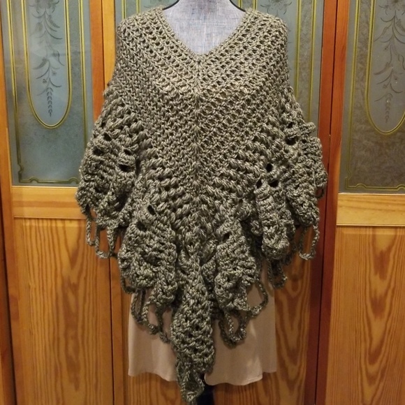 handmade Sweaters - ONE OF A KIND handmade poncho